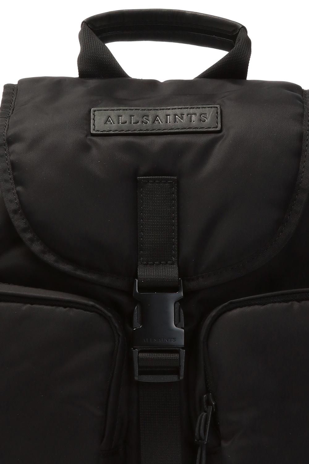 Black Backpack with logo AllSaints Vitkac GB